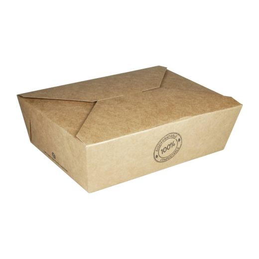 Take-Away Boxen Menüboxen ToGo aus Karton, 17.2x14x6.4cm, 25 Stk.