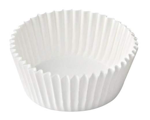 Gebäckkapseln weiß Ø 28 x 16 mm, 1000 Stk.