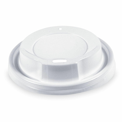 Domdeckel weiß für Pappbecher WX-76220, WX-76620 mit 73mm Ø, 100 Stk.