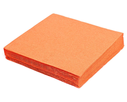 Servietten 33 x 33 cm 1/4 -Falz, 2-lagig orange, 50 Stk.