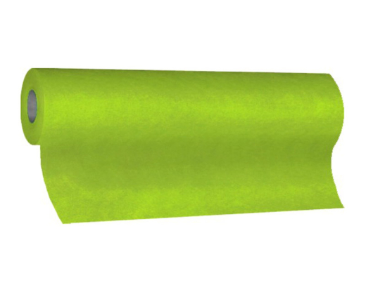 Tischläufer Airlaid 24m x 40cm - alle 120cm perforiert, stoffähnlich, gelbgrün