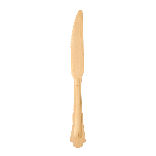 PAPSTAR 'pure' Holzmesser pure 20,5 cm natur in schönem Vintage Design, 50 Stk.