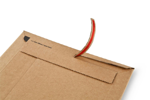 ColomPac Versandtaschen mit Querbefüllung 360 x 250 x -30 mm Wellpappe Selbstklebeverschluss Aufreißfaden braun