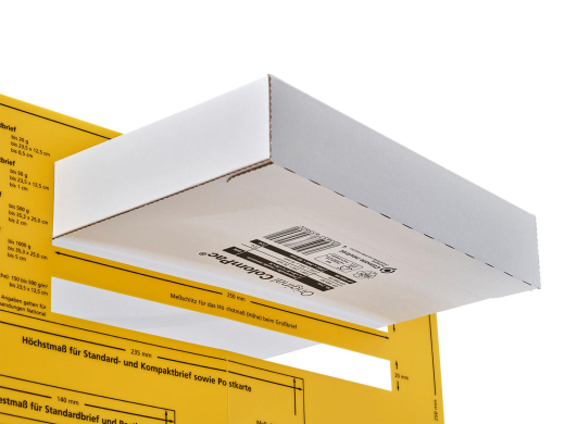 ColomPac Versandkarton Kurierpaket 250 x 353 x 20mm Selbstklebeverschluss & Aufreißfaden weiß