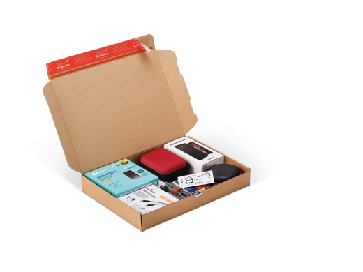 ColomPac E-Commerce Modulboxen 250 x 175 x 50mm mit Selbstklebeverschluss & Aufreißfaden braun