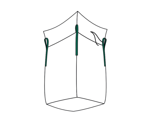 Big Bag 90x90x110cm Standard beschichtet SWL 1.000kg mit Schürze