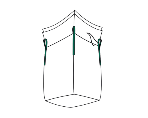 Big Bag 90x90x110cm mit Schürze und Inliner SWL 1.000kg