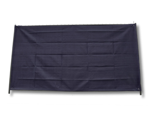 Bauzaunnetz geöst 1,80 x 3,45 m 150 g/m² schwarz