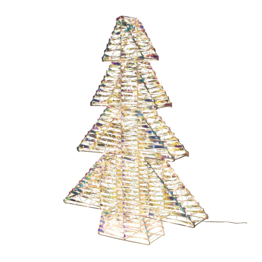 Weihnachtsbaum aus Metall/PET, mit LED, warmweiß, 100cm, 1 Stk.