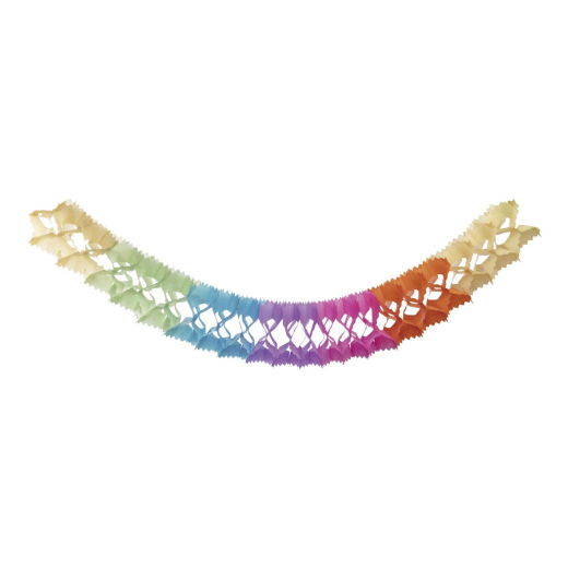 Girlande 'Farbenspiel' aus Papier schwer entflammbar Ø14.5cm, 10m, 1 Stk.