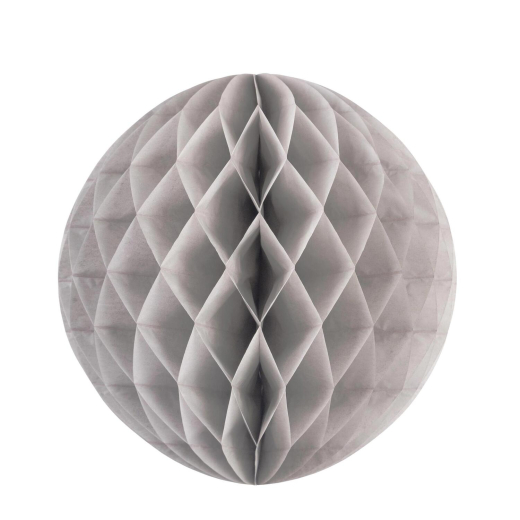 Wabenball aus Papier schwer entflammbar silber Ø35cm, 1 Stk.