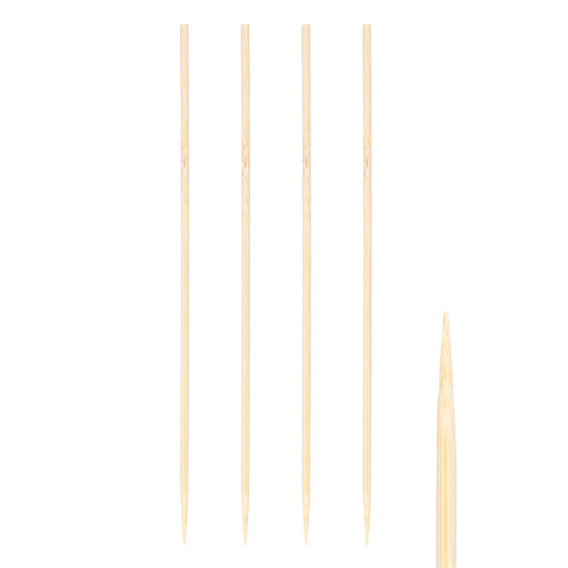Schaschlikspieße aus Bambus, Ø3.5mm, 24cm, 500 Stk.