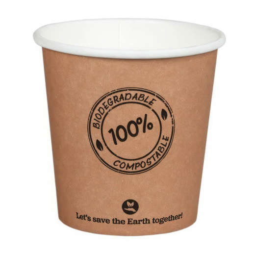 Pappbecher 100ml Ø6.2cm, -10°C bis 100°C, 50 Stk.