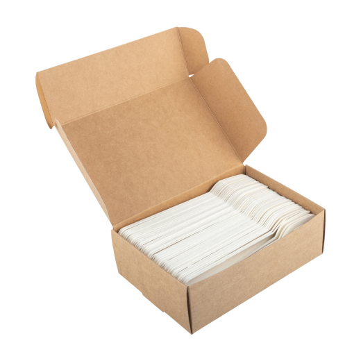 Gabeln aus Bagasse, naturweiß, 15.5cm, 100Stk.