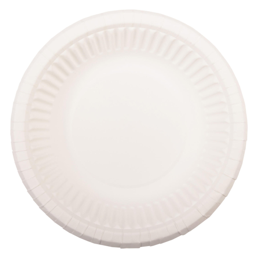 Teller aus Pappe rund tief 380ml Ø19cm weiß, 50 Stk.