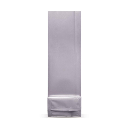 Blockbodenbeutel Silber 70 + 40mm x 205mm 4-lagig, 1000 Stk.