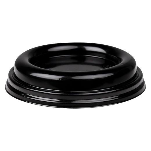 Domdeckel TUBE schwarz für Pappbecher COFFEE TO GO mit 90mm Ø, 50 Stk.