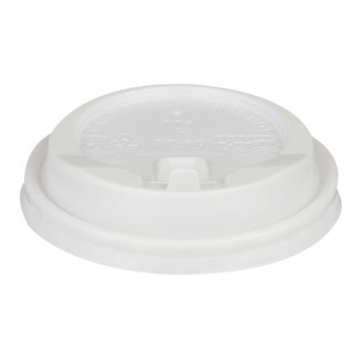 Domdeckel mit Verschlußklappe weiß für Pappbecher COFFEE TO GO 90mm Ø, 100 Stk.