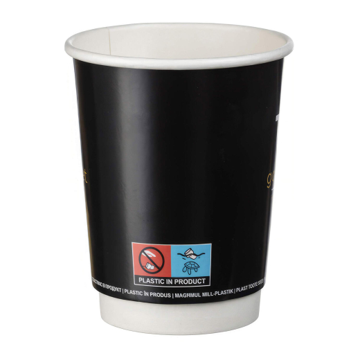 Kaffeebecher Heißgetränkebecher doppelwandig GOURMET FRESH COFFEE 300ml 330ml, 25 Stk.