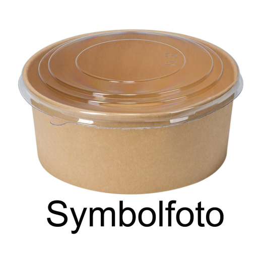 Deckel für Salatschalen 500 ml und 750 ml transparent aus rPET, 50 Stk.