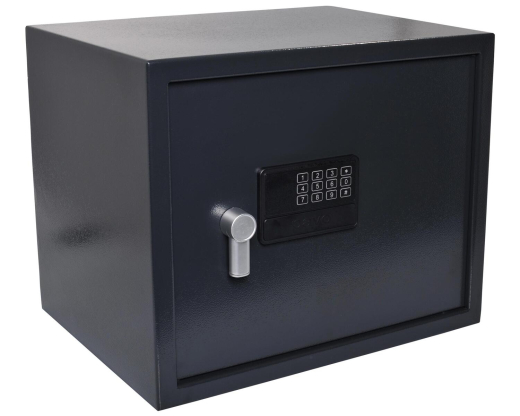 Tresor Safe 43x35x33 cm mit elektronischem Zahlenschloss für Tisch/Wandmontage anthrazit
