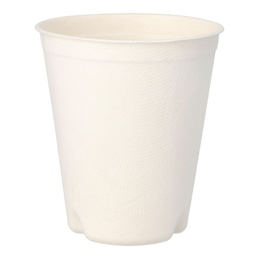 Heißgetränkebecher aus Zuckerrohr 'pure' 300 ml, Ø 90mm, 50 Stk.