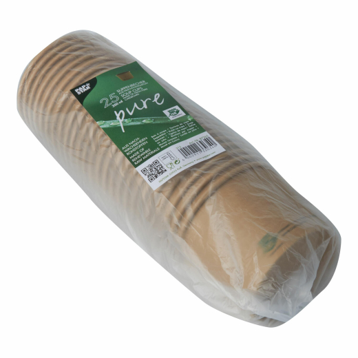 PAPSTAR Suppenbecher Pappe rund 350 ml braun, 25 Stk.