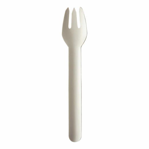 PAPSTAR 'pure' Papiergabeln Gabeln aus Papier 15,5 cm FSC® weiss, 100 Stk.