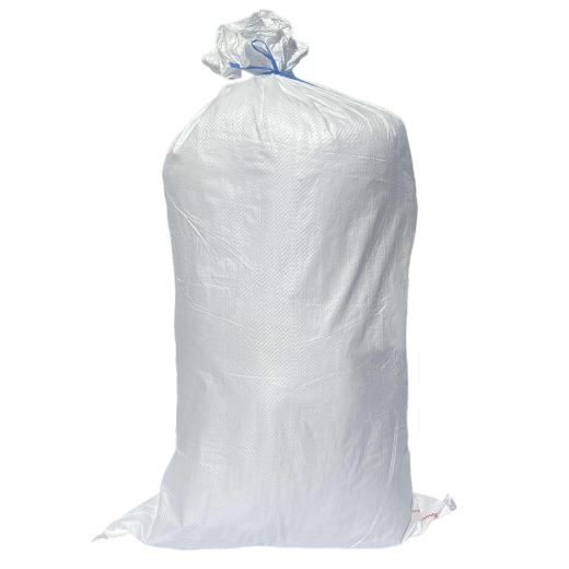 Schwerlastsack Gewebesack Laubsack Styroporsack Lagersack PP mit rotem Streifen 800 x 1250 mm 120g WEISS