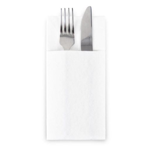 Servietten Bestecktaschen 39 x 40 cm 1/8 -Falz AIRLAID Stoffähnlich, 50 Stk.