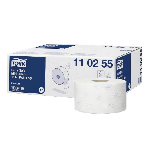 Tork Mini Jumbo Toilettenpapier Recycling Premium 3-lagig, 12 Rollen je 120m