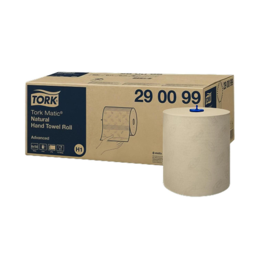 Tork Matic® Rollenhandtuch H1 natur 2-lagig 21cm x 150m, 6 Rollen je 1143 Abrisse