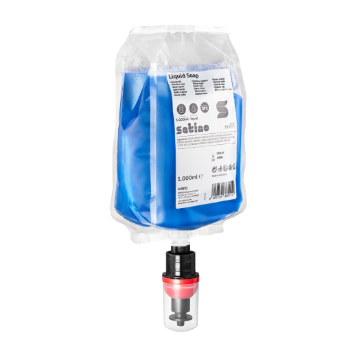Satino by Wepa Flüssigseife blau, System SF1, 6 Beutel a 1000ml = 1 Karton