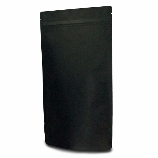 Standbodenbeutel Kraftpapier schwarz, 85x145x50mm, 100ml, 1000 Stk.