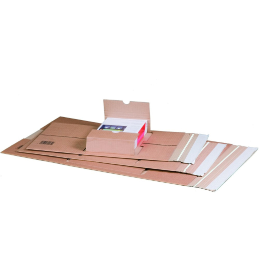 Universalverpackung 350x260mm bis 70mm Höhe zentrale Packgutaufnahme Selbstklebeverschluss Aufreißfaden C4