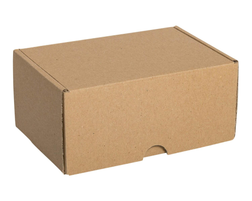 Stülpdeckelkarton DHL-Kleinpaket 176x118x80mm (Außenmaß) braun wiederverwendbar