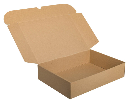 Stülpdeckelkarton DHL-Kleinpaket 346x247x80mm (Außenmaß) braun wiederverwendbar