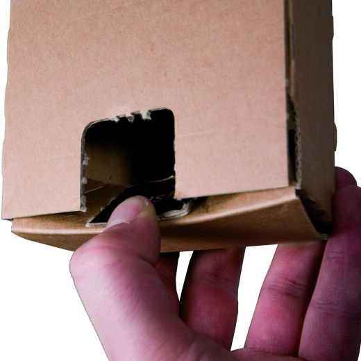 Trapez Versandverpackung 610x105/55x75mm für gerollte Güter mit Selbstklebeverschluss A1
