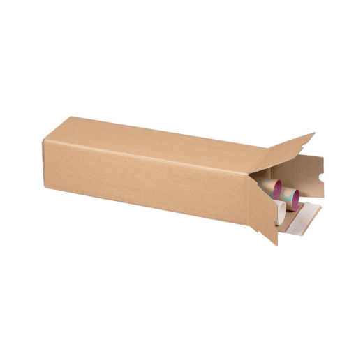 Versandhülsen 860x105x105mm PLAN BOX braun quadratisch mit Selbstklebeverschluss & Aufreißfaden
