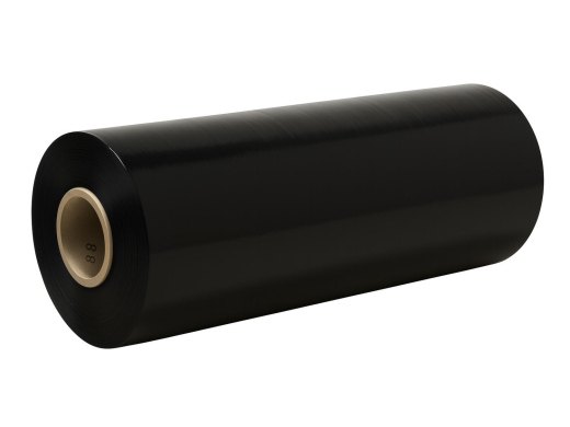 Maschinenstretchfolie Großwickelfolie SECURE schwarz 500mm 23my 150% Dehnung 20kg