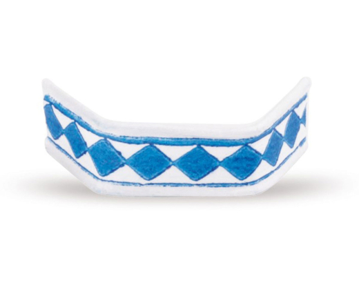 U-Clips VerschlussClips Beutelverschlüsse 40 mm Blau-Weiss Papier, 1000 Stk.