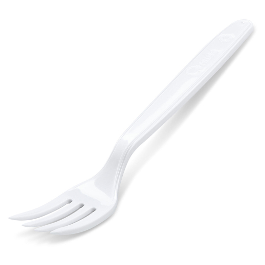 Mehrweg Gabel 18,5 cm weiß wiederverwendbar 125 Waschzyklen PP, 50 Stk.