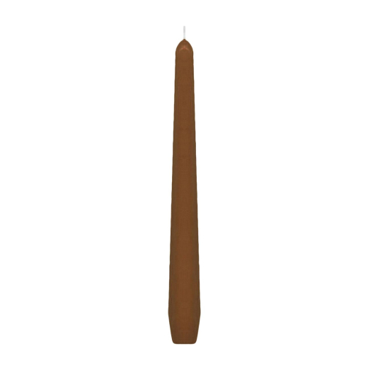 Spitzkerzen 245 mm, 8 Stunden Brenndauer, braun, 10 Stk.