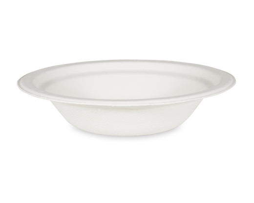 Suppenteller Salatschale rund aus Zuckerrohr, 400 ml, Ø 18 x 4 cm, 50 Stk.