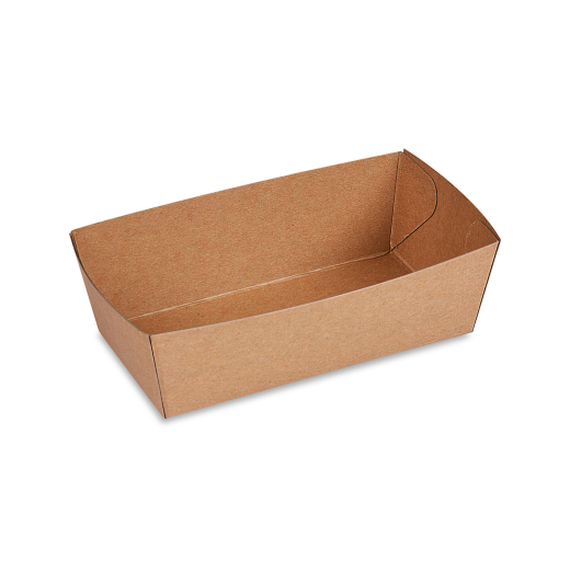 Snackschalen kraft braun mit Fettbarriere 16,5x9x6cm 1000ml, 100 Stk.