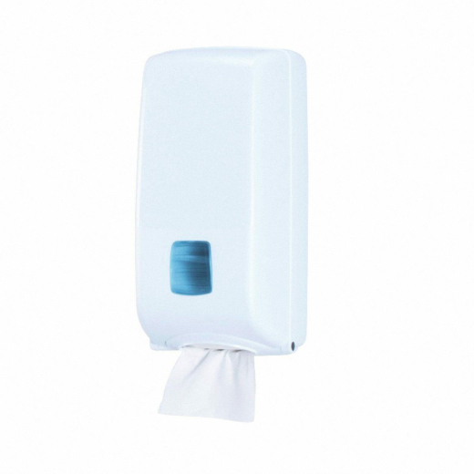 Spender INTRO für gefaltete Tissue Faltwischtücher Putztücher Wischtücher, weiß