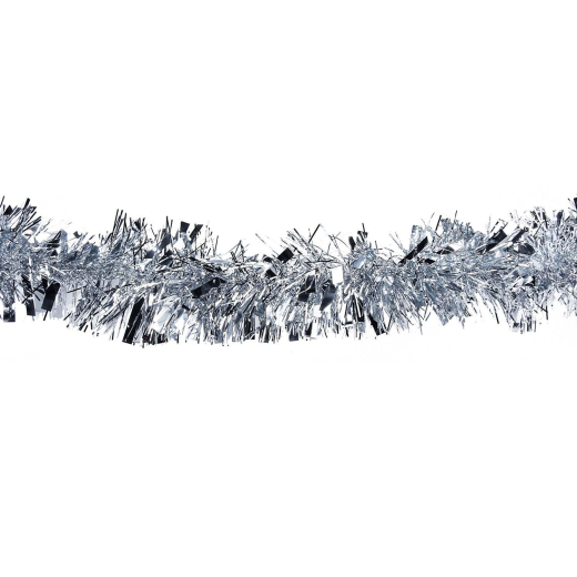 Foliengirlande silber aus PET Ø11cm x 2m