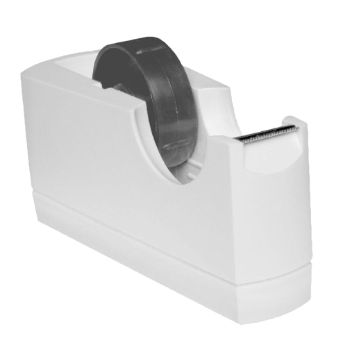 Tischabroller für 19 und 25mm Klebefilm Klebeband Kern: 25 + 76mm weiß