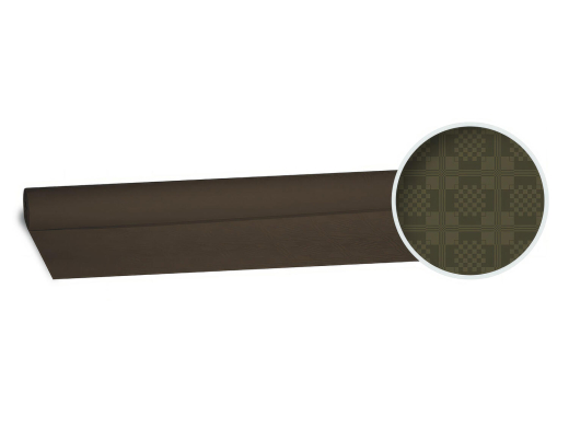Damasttischdecke Tischtuch aus Papier, gerollt 1,20m x 8m, braun