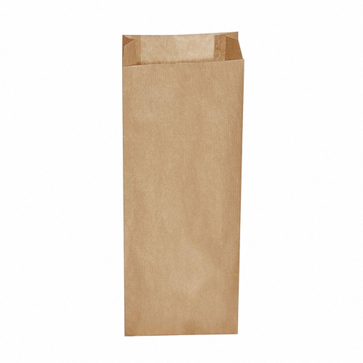 Papierfaltenbeutel Papiertüten braun 15+7 x 42 cm für ca. 3 kg Inhalt, 500 Stk.